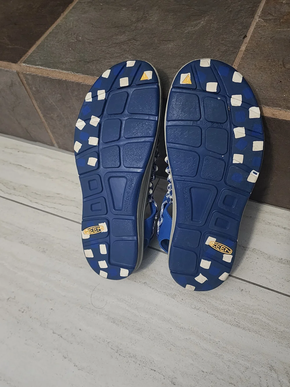 KEEN Men's Blue Woven Sandal - Comfortable Outdoor Slip-On